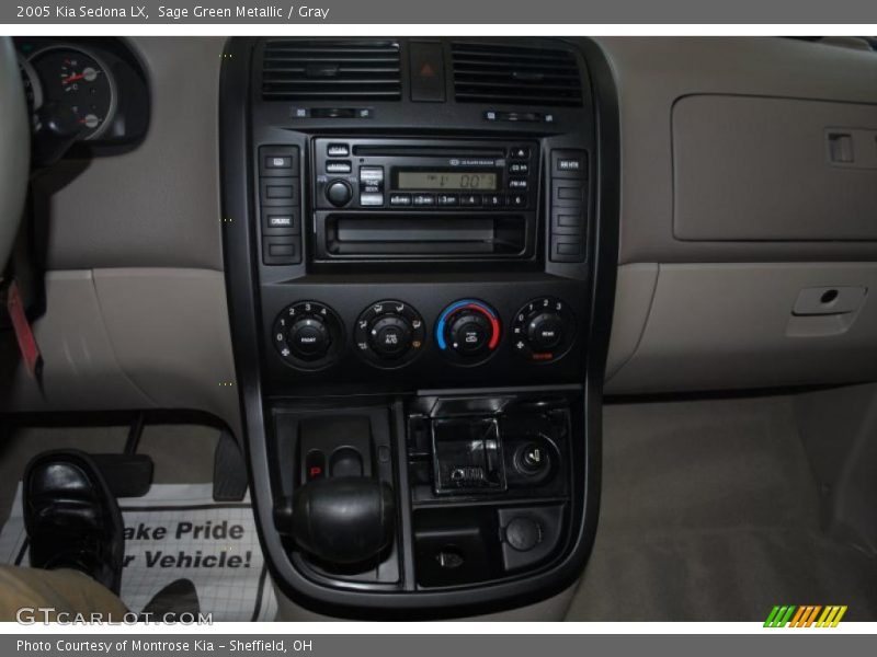Sage Green Metallic / Gray 2005 Kia Sedona LX