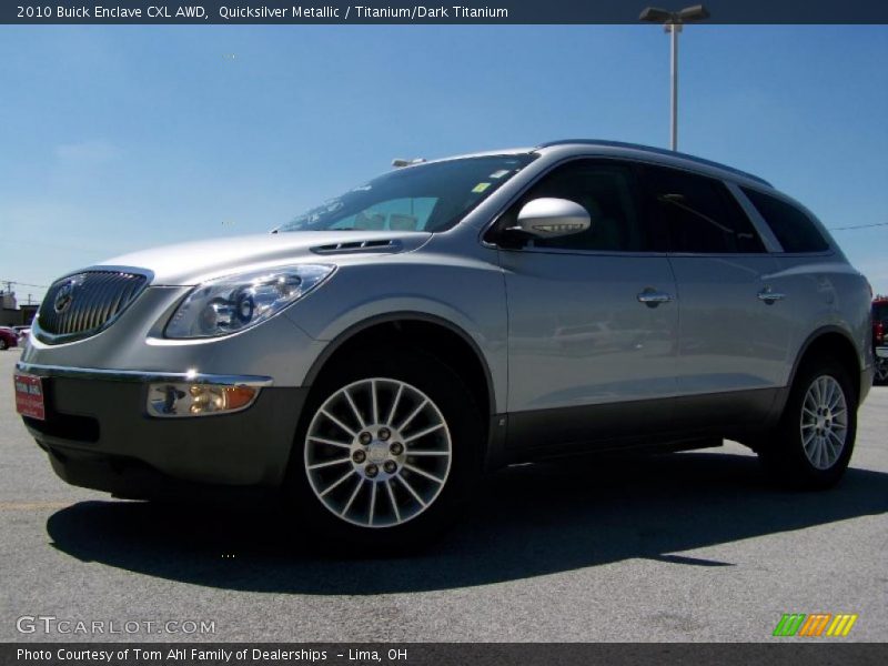 Quicksilver Metallic / Titanium/Dark Titanium 2010 Buick Enclave CXL AWD