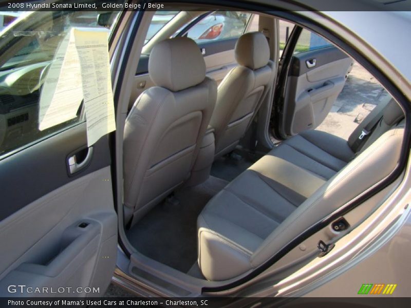 Golden Beige / Beige 2008 Hyundai Sonata Limited