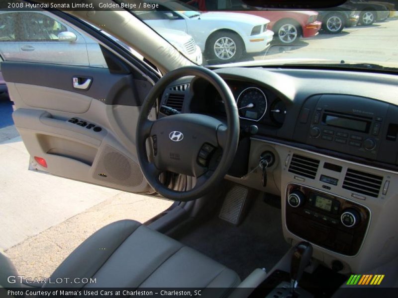 Golden Beige / Beige 2008 Hyundai Sonata Limited