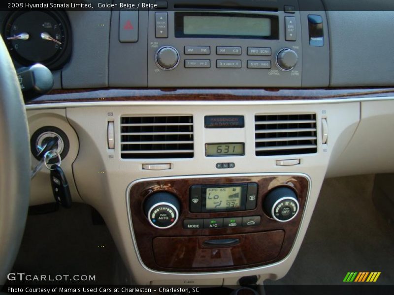 Golden Beige / Beige 2008 Hyundai Sonata Limited