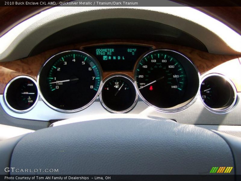 Quicksilver Metallic / Titanium/Dark Titanium 2010 Buick Enclave CXL AWD