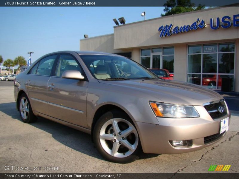 Golden Beige / Beige 2008 Hyundai Sonata Limited