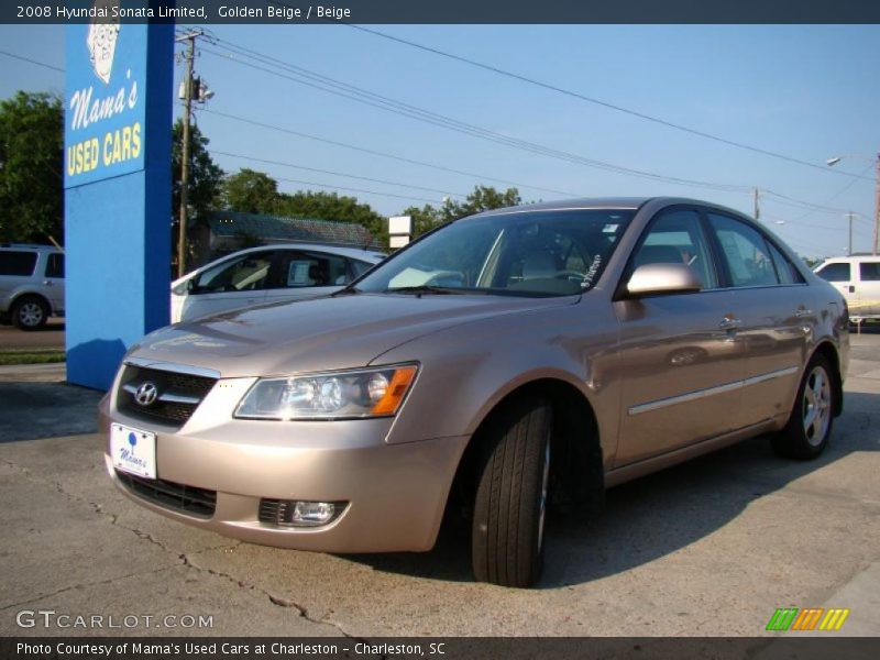 Golden Beige / Beige 2008 Hyundai Sonata Limited