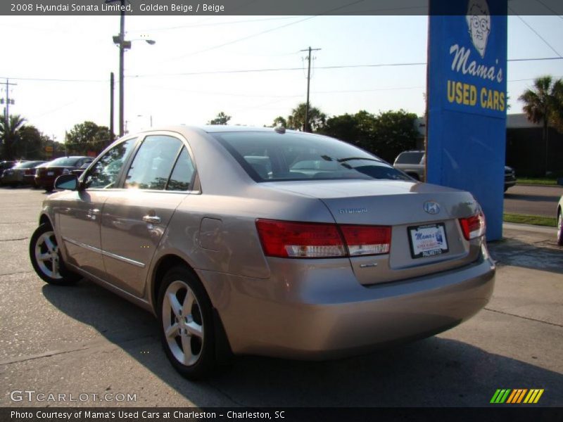 Golden Beige / Beige 2008 Hyundai Sonata Limited