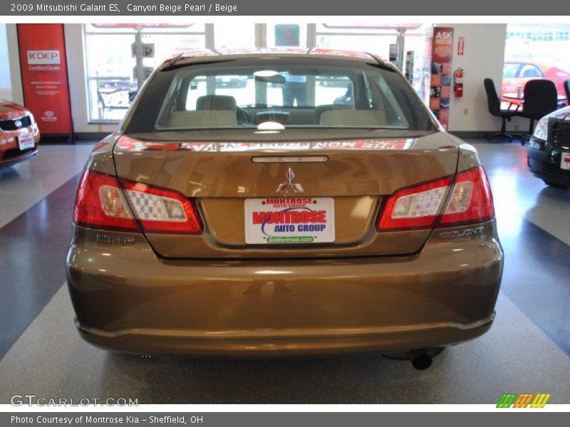 Canyon Beige Pearl / Beige 2009 Mitsubishi Galant ES
