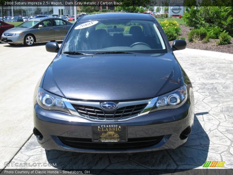 Dark Gray Metallic / Carbon Black 2008 Subaru Impreza 2.5i Wagon