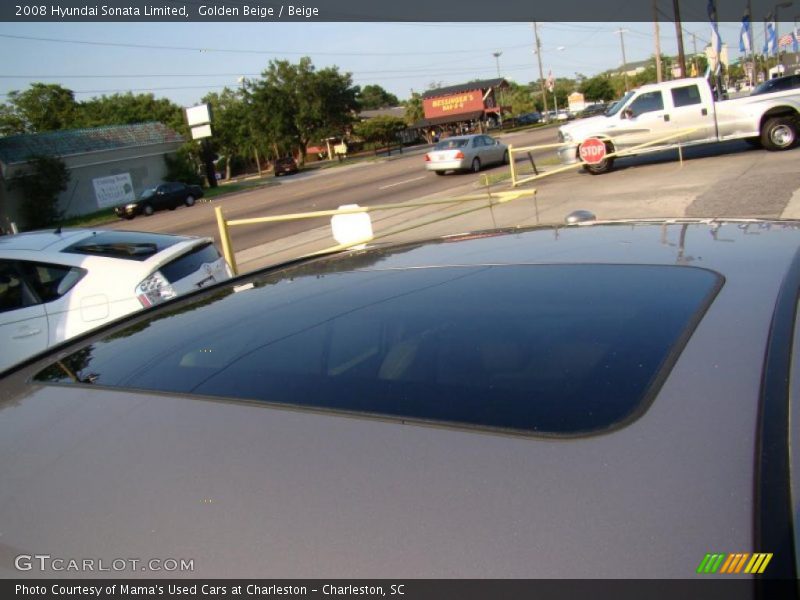 Golden Beige / Beige 2008 Hyundai Sonata Limited