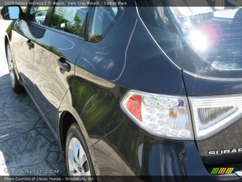 Dark Gray Metallic / Carbon Black 2008 Subaru Impreza 2.5i Wagon