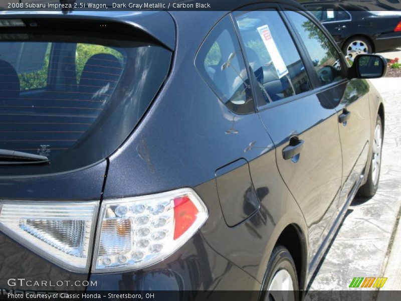 Dark Gray Metallic / Carbon Black 2008 Subaru Impreza 2.5i Wagon