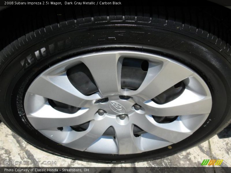 Dark Gray Metallic / Carbon Black 2008 Subaru Impreza 2.5i Wagon