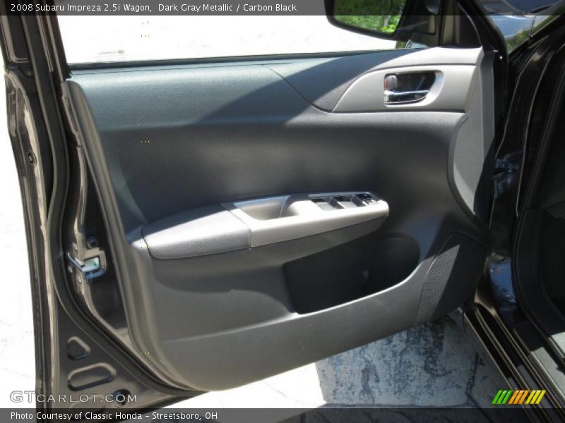 Dark Gray Metallic / Carbon Black 2008 Subaru Impreza 2.5i Wagon