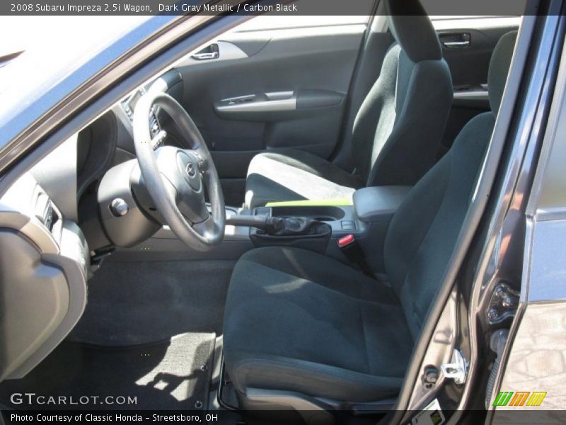 Dark Gray Metallic / Carbon Black 2008 Subaru Impreza 2.5i Wagon