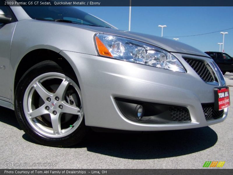 Quicksilver Metallic / Ebony 2009 Pontiac G6 GT Sedan