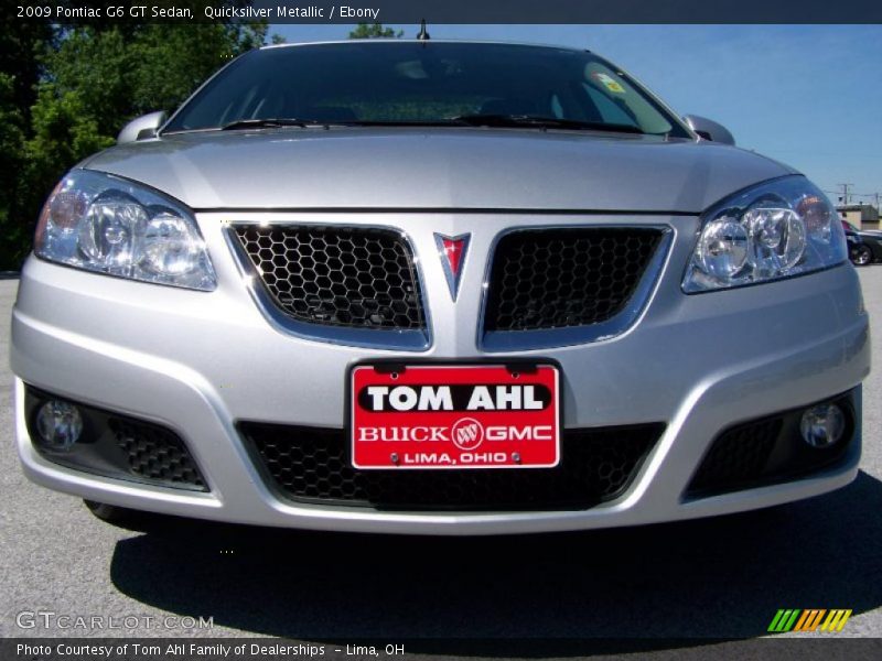 Quicksilver Metallic / Ebony 2009 Pontiac G6 GT Sedan