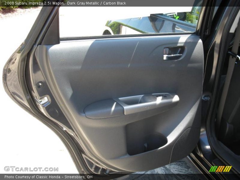Dark Gray Metallic / Carbon Black 2008 Subaru Impreza 2.5i Wagon