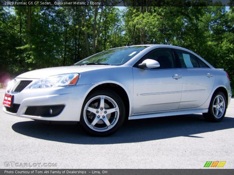 Quicksilver Metallic / Ebony 2009 Pontiac G6 GT Sedan