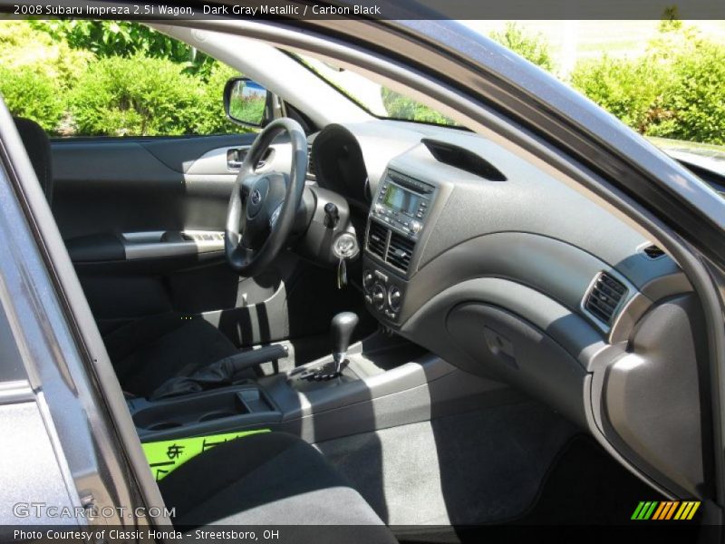 Dark Gray Metallic / Carbon Black 2008 Subaru Impreza 2.5i Wagon