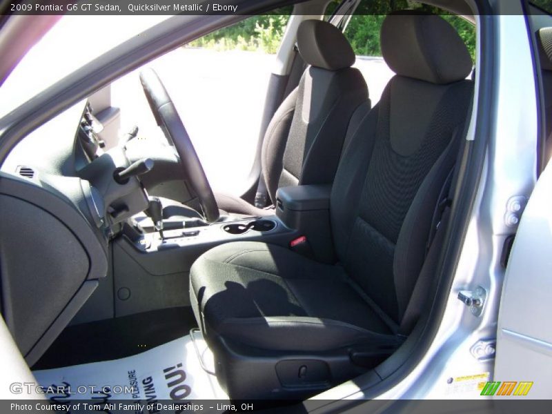 Quicksilver Metallic / Ebony 2009 Pontiac G6 GT Sedan