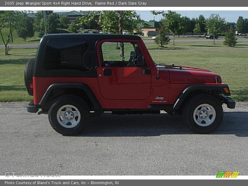 Flame Red / Dark Slate Gray 2005 Jeep Wrangler Sport 4x4 Right Hand Drive