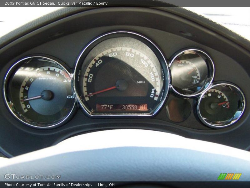 Quicksilver Metallic / Ebony 2009 Pontiac G6 GT Sedan