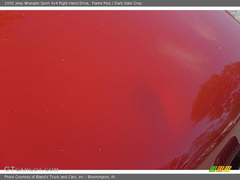 Flame Red / Dark Slate Gray 2005 Jeep Wrangler Sport 4x4 Right Hand Drive