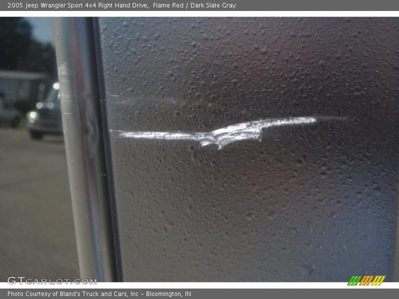 Flame Red / Dark Slate Gray 2005 Jeep Wrangler Sport 4x4 Right Hand Drive
