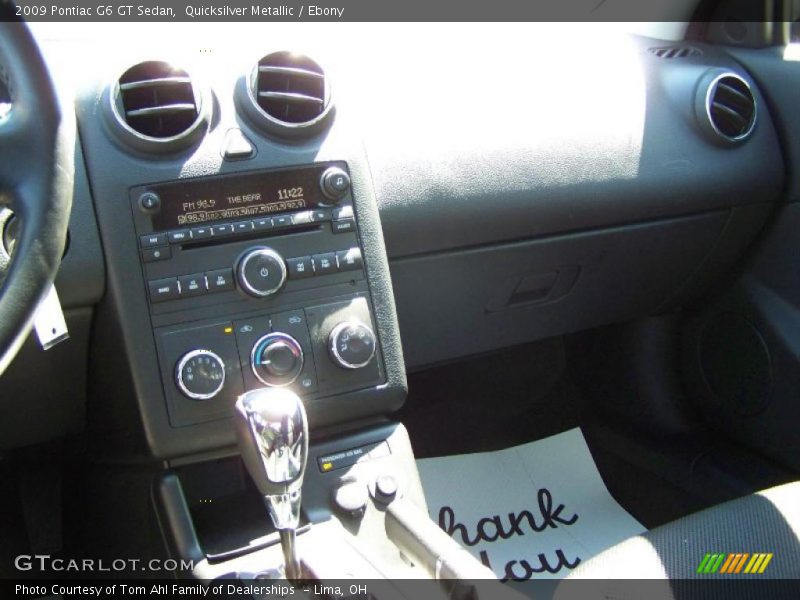 Quicksilver Metallic / Ebony 2009 Pontiac G6 GT Sedan