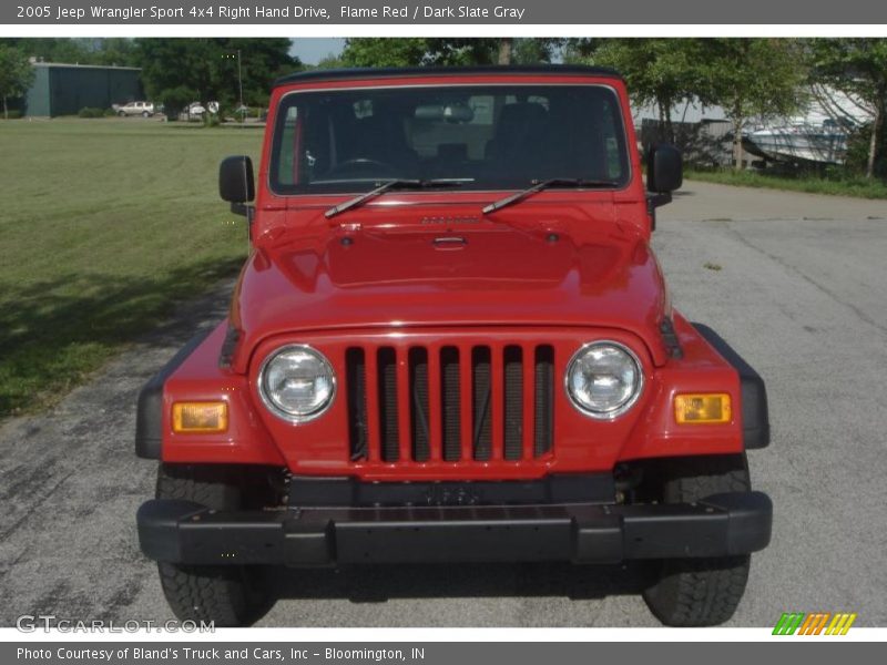 Flame Red / Dark Slate Gray 2005 Jeep Wrangler Sport 4x4 Right Hand Drive