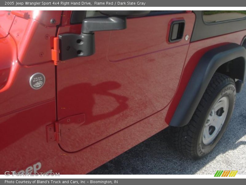 Flame Red / Dark Slate Gray 2005 Jeep Wrangler Sport 4x4 Right Hand Drive