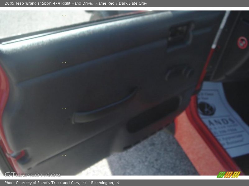 Flame Red / Dark Slate Gray 2005 Jeep Wrangler Sport 4x4 Right Hand Drive