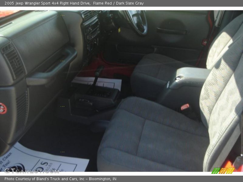 Flame Red / Dark Slate Gray 2005 Jeep Wrangler Sport 4x4 Right Hand Drive