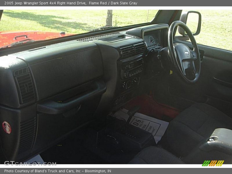 Flame Red / Dark Slate Gray 2005 Jeep Wrangler Sport 4x4 Right Hand Drive