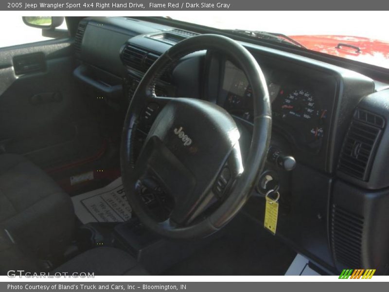 Flame Red / Dark Slate Gray 2005 Jeep Wrangler Sport 4x4 Right Hand Drive