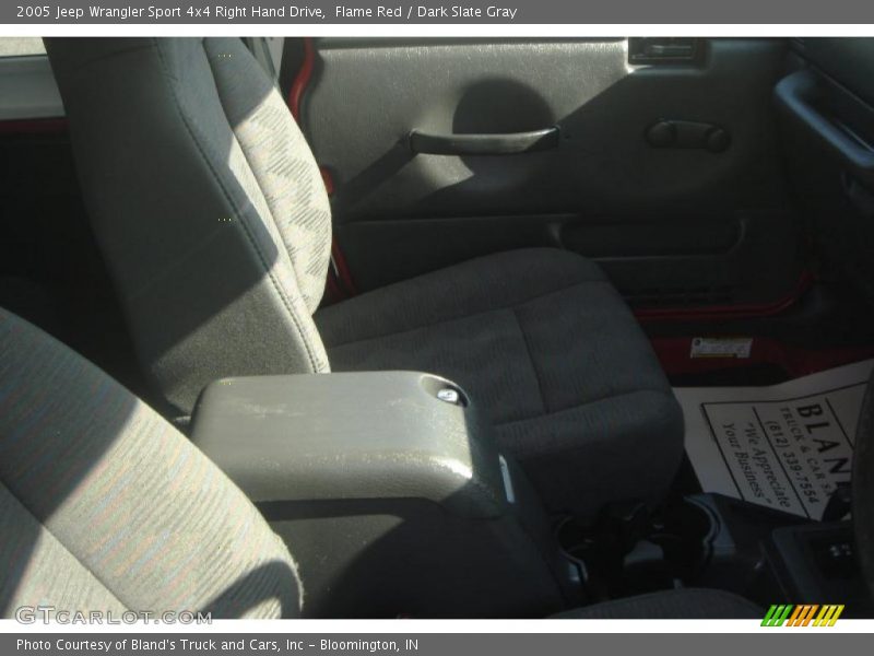 Flame Red / Dark Slate Gray 2005 Jeep Wrangler Sport 4x4 Right Hand Drive