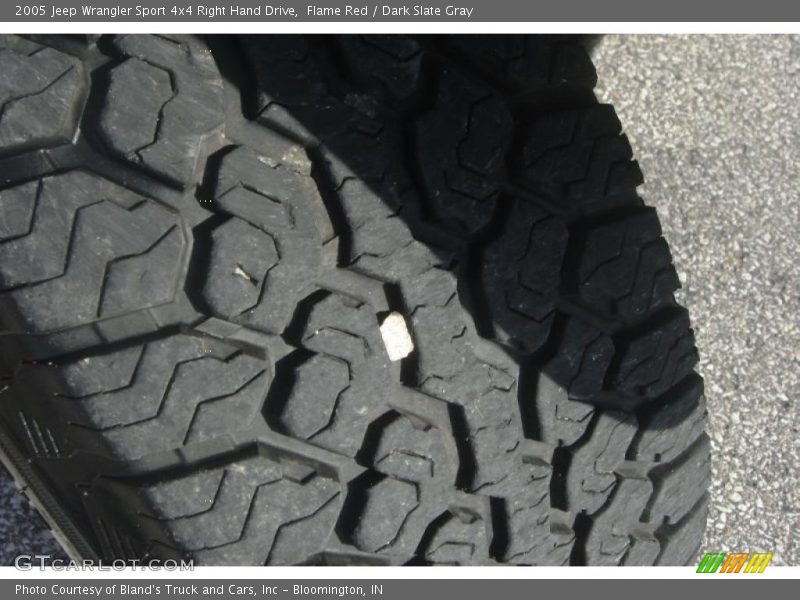 Flame Red / Dark Slate Gray 2005 Jeep Wrangler Sport 4x4 Right Hand Drive
