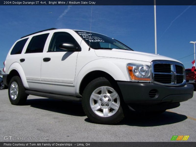 Bright White / Medium Slate Gray 2004 Dodge Durango ST 4x4