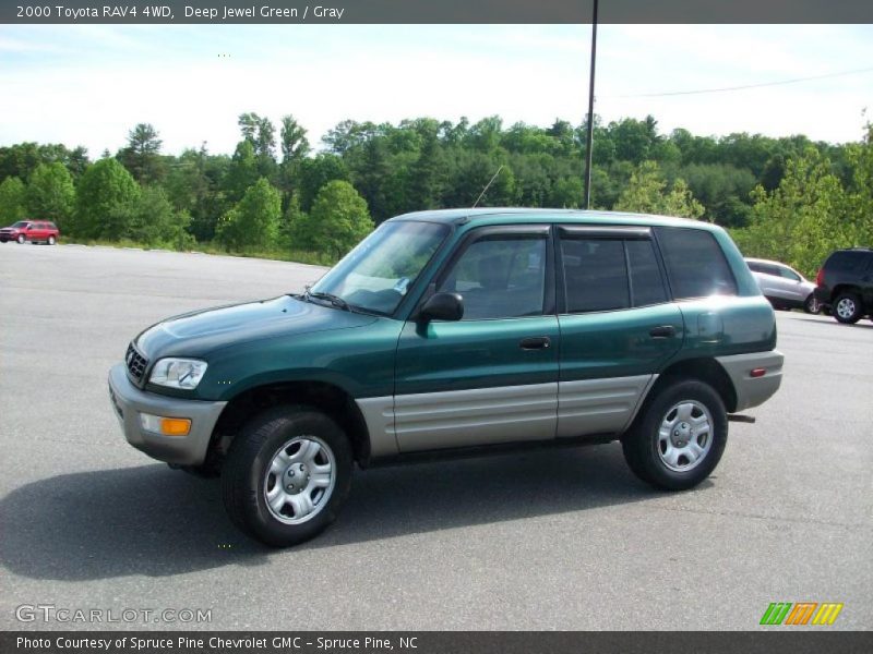 Deep Jewel Green / Gray 2000 Toyota RAV4 4WD