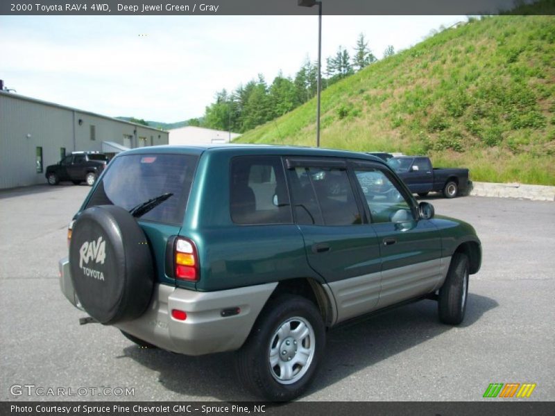 Deep Jewel Green / Gray 2000 Toyota RAV4 4WD