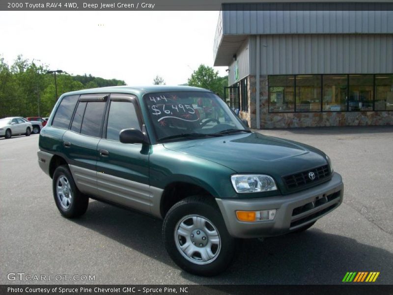 Deep Jewel Green / Gray 2000 Toyota RAV4 4WD