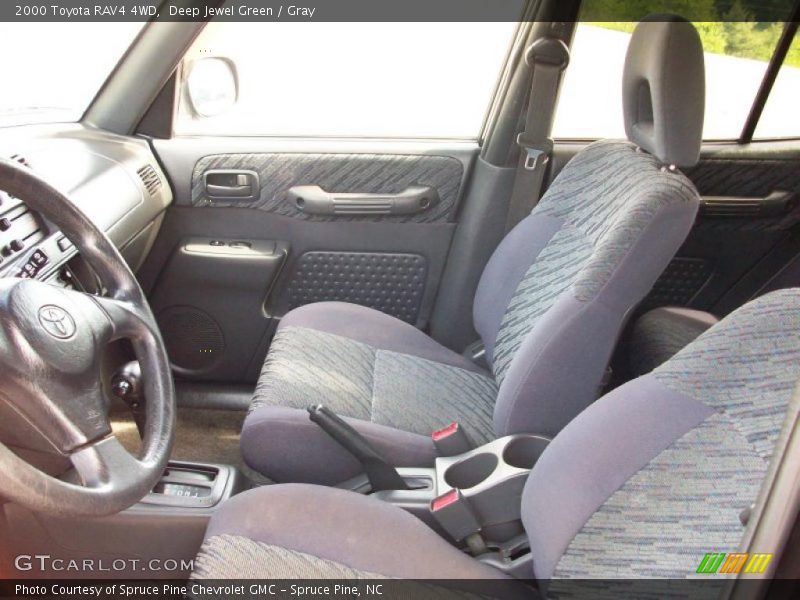 Deep Jewel Green / Gray 2000 Toyota RAV4 4WD