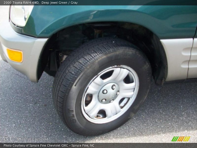 Deep Jewel Green / Gray 2000 Toyota RAV4 4WD