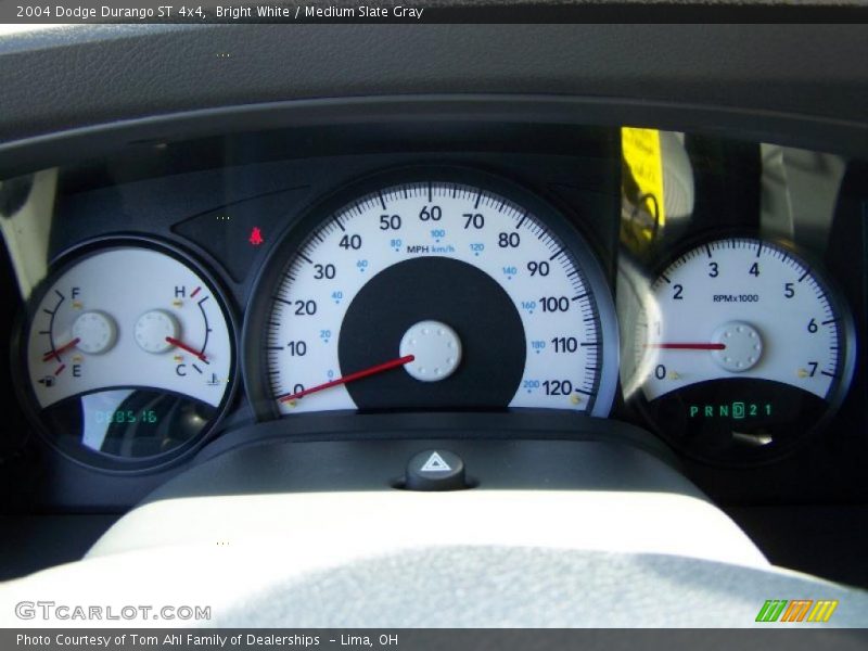 Bright White / Medium Slate Gray 2004 Dodge Durango ST 4x4