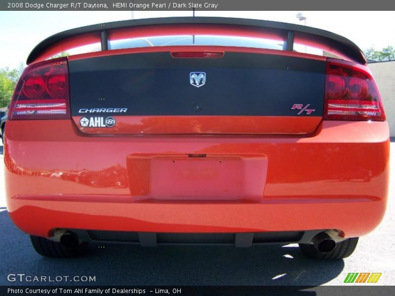 HEMI Orange Pearl / Dark Slate Gray 2008 Dodge Charger R/T Daytona