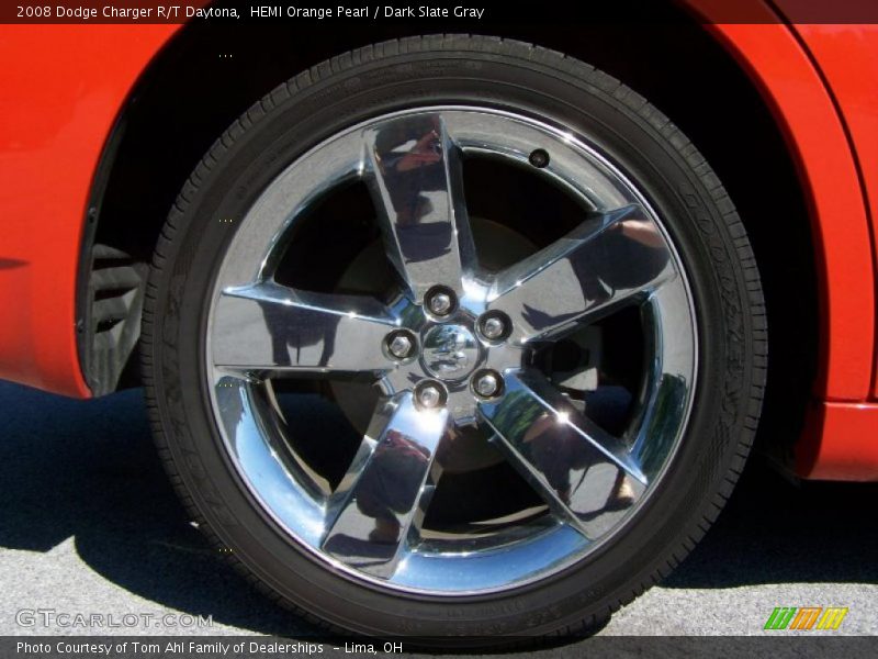 HEMI Orange Pearl / Dark Slate Gray 2008 Dodge Charger R/T Daytona