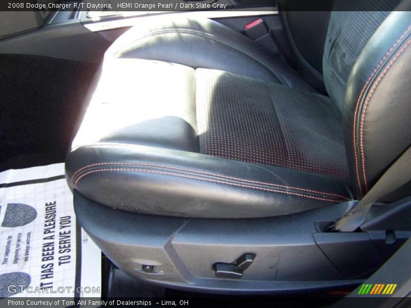 HEMI Orange Pearl / Dark Slate Gray 2008 Dodge Charger R/T Daytona