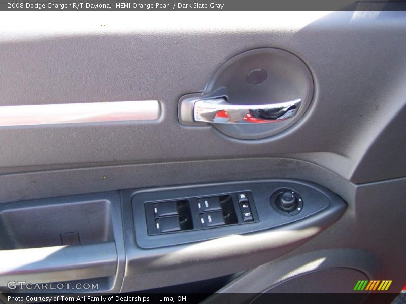 HEMI Orange Pearl / Dark Slate Gray 2008 Dodge Charger R/T Daytona