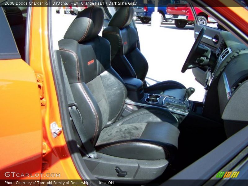 HEMI Orange Pearl / Dark Slate Gray 2008 Dodge Charger R/T Daytona
