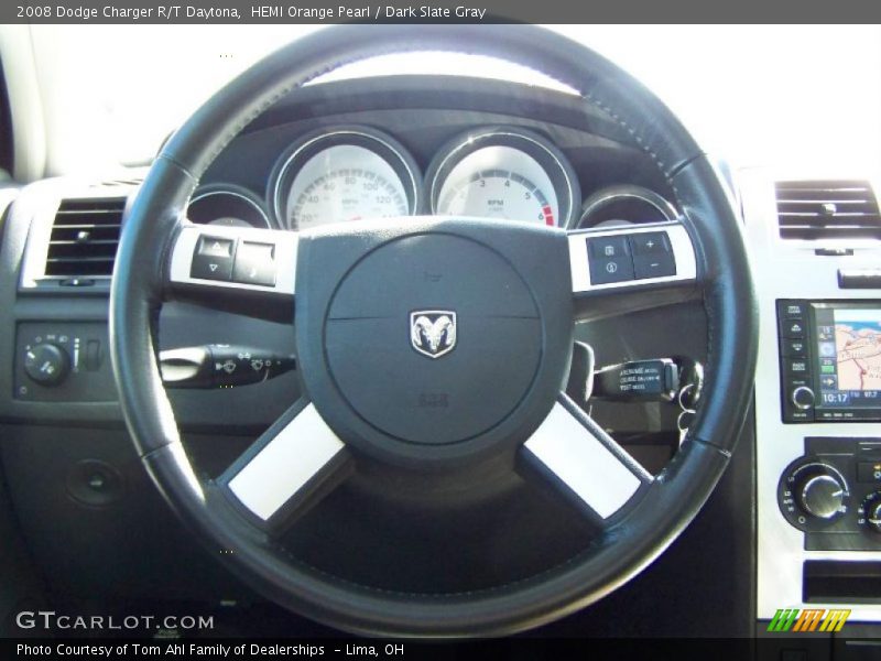 HEMI Orange Pearl / Dark Slate Gray 2008 Dodge Charger R/T Daytona