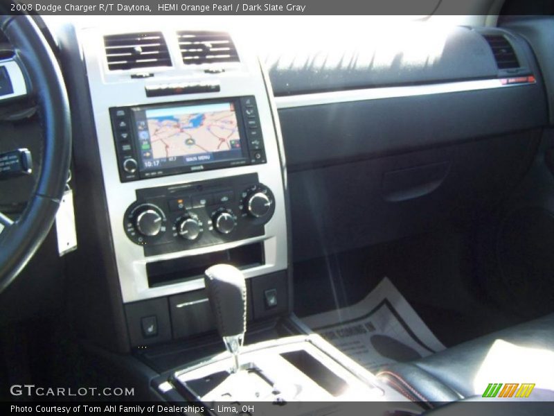 HEMI Orange Pearl / Dark Slate Gray 2008 Dodge Charger R/T Daytona